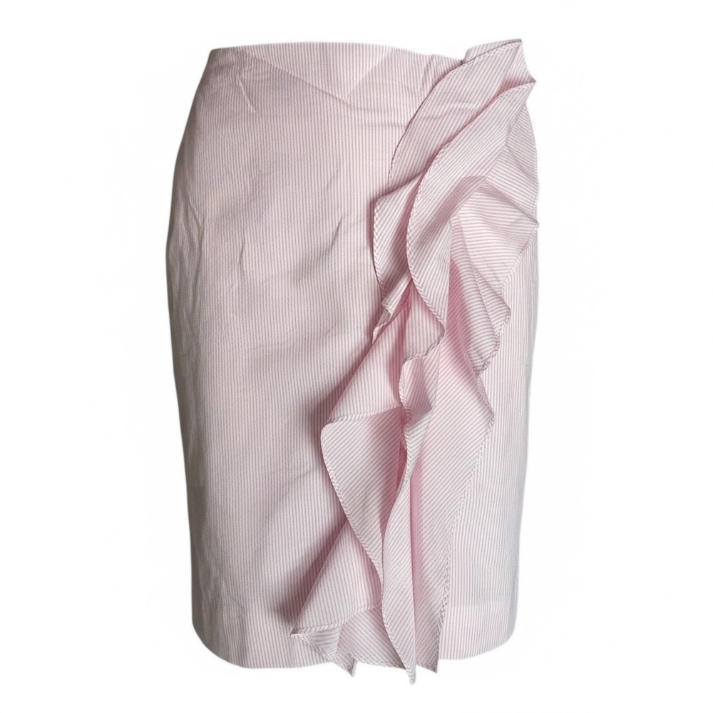 J. Crew Light Pink Ruffle Pencil Skirt